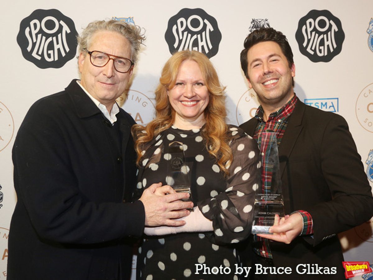 Bernard Telsey, Karyn Casl and Adam Caldwell  at 