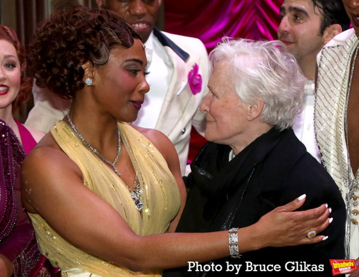 Adrianna Hicks and Glenn Close at 