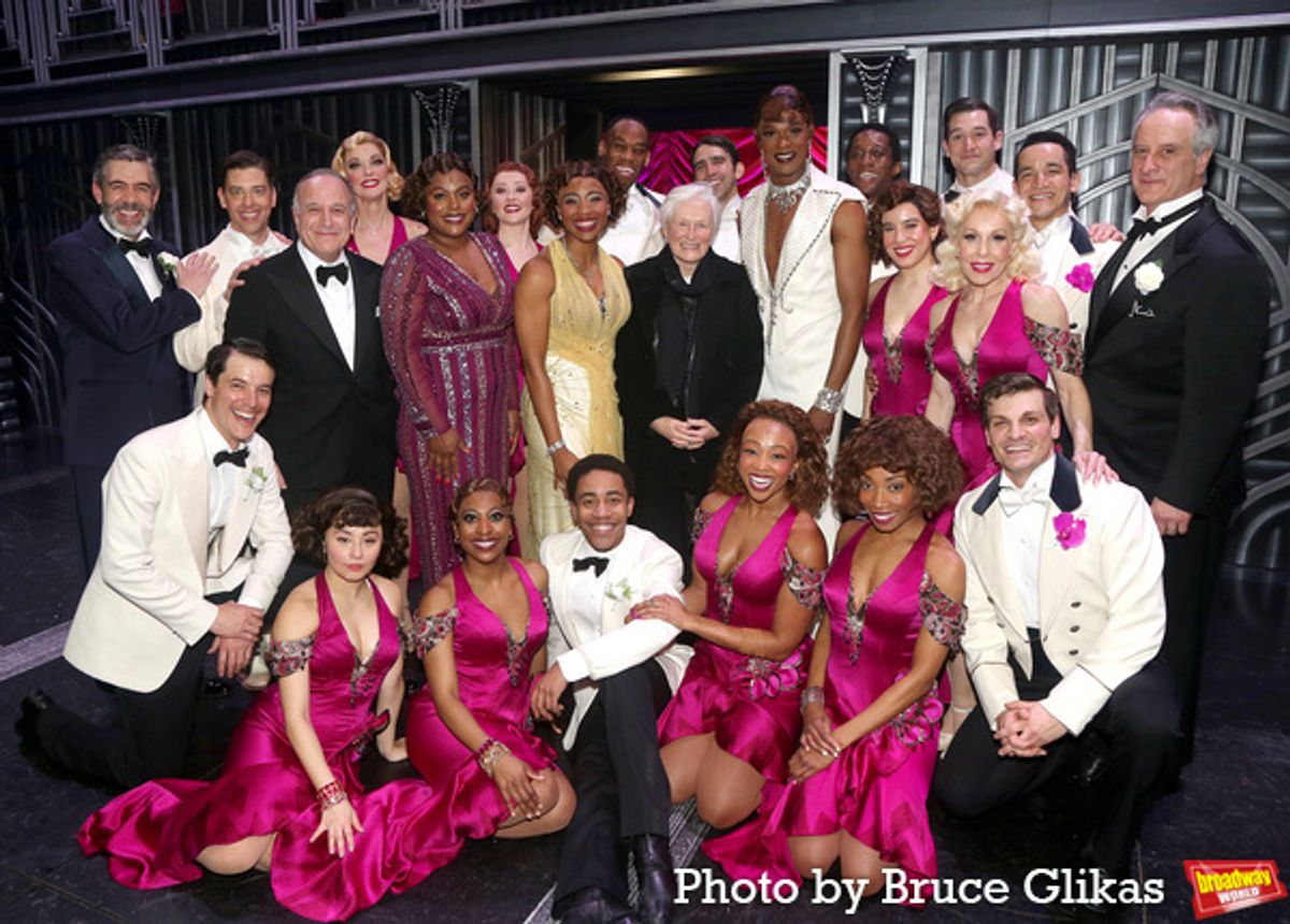 Glenn Close with the cast of 'Some Like it Hot'  at 