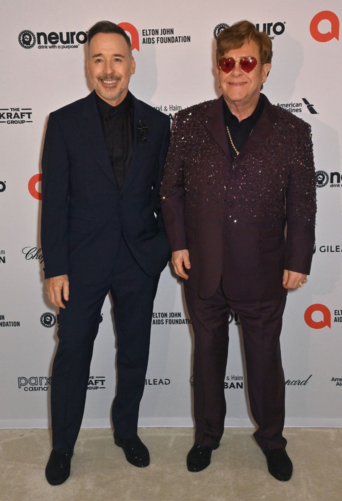 David Furnish and Elton John at 