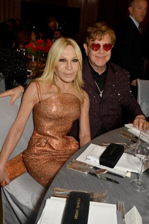 Donatella Versace and Elton John @ BroadwayWorld Donatella Versace and Elton John Photo