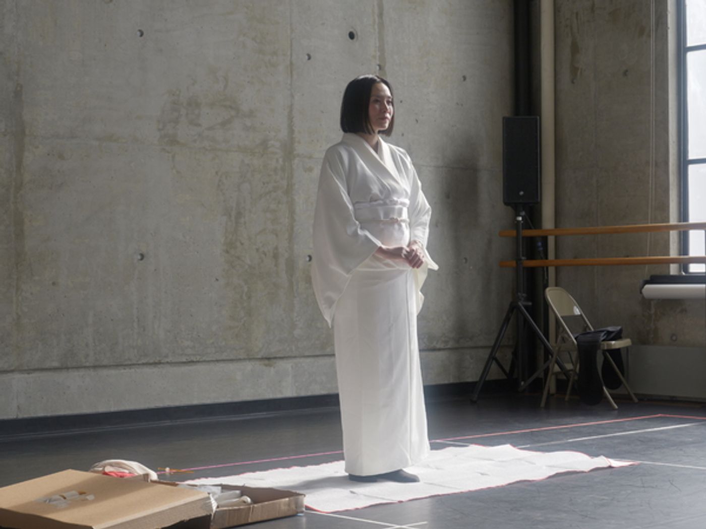 Photos & Video: See Miki Nakatani & Mikhail Baryshnikov in Rehearsals for THE HUNTING GUN  Image