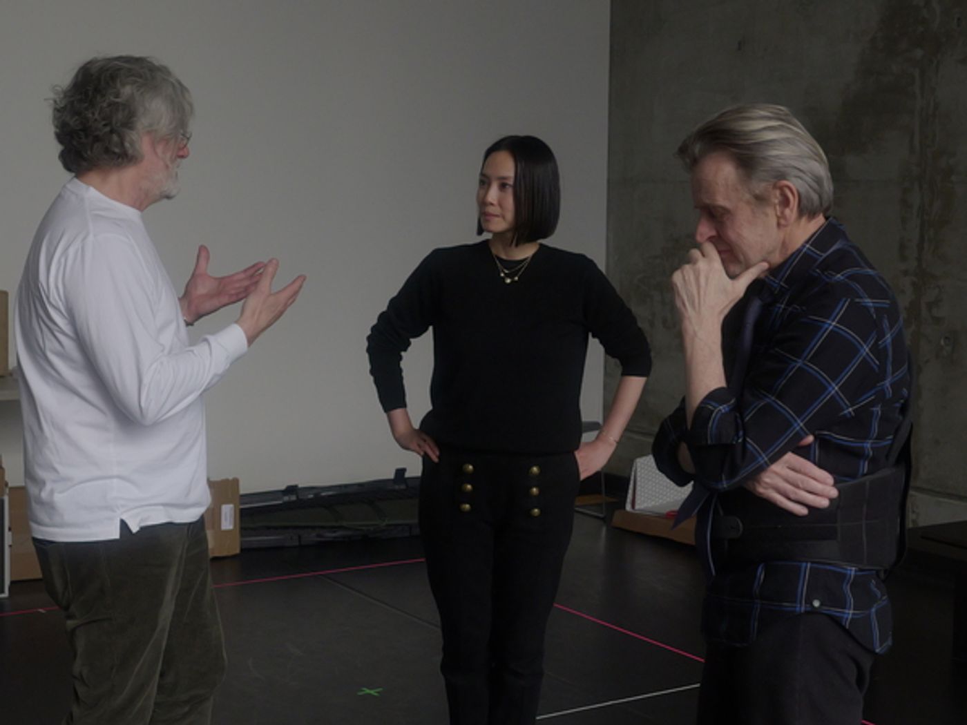 Photos & Video: See Miki Nakatani & Mikhail Baryshnikov in Rehearsals for THE HUNTING GUN  Image
