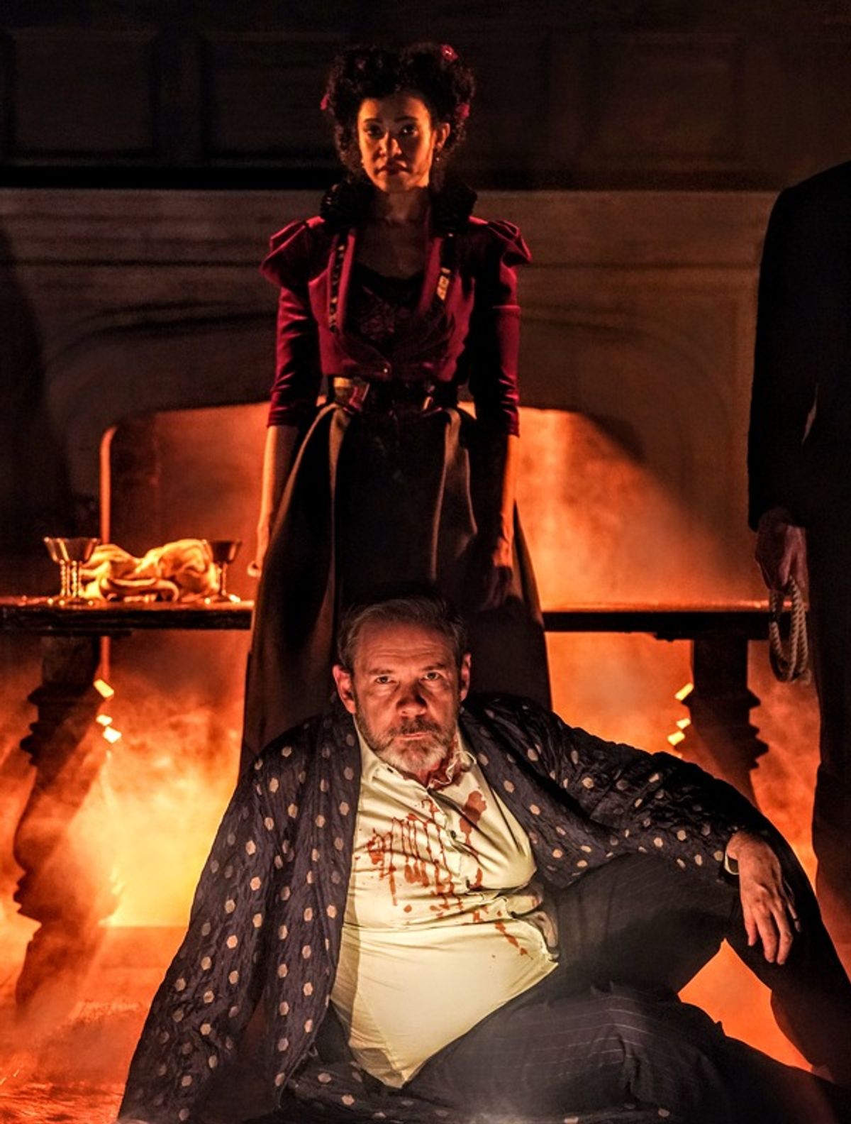 Cara Ricketts and  Thomas Jay Ryan at 