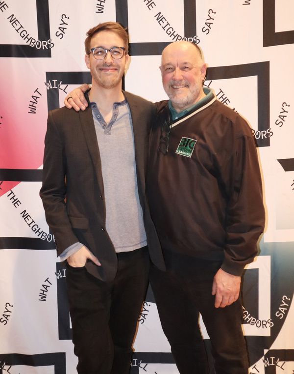 (L-R) Sam Hood Adrain, Lorne Adrain (c) Paris Marcel Photo