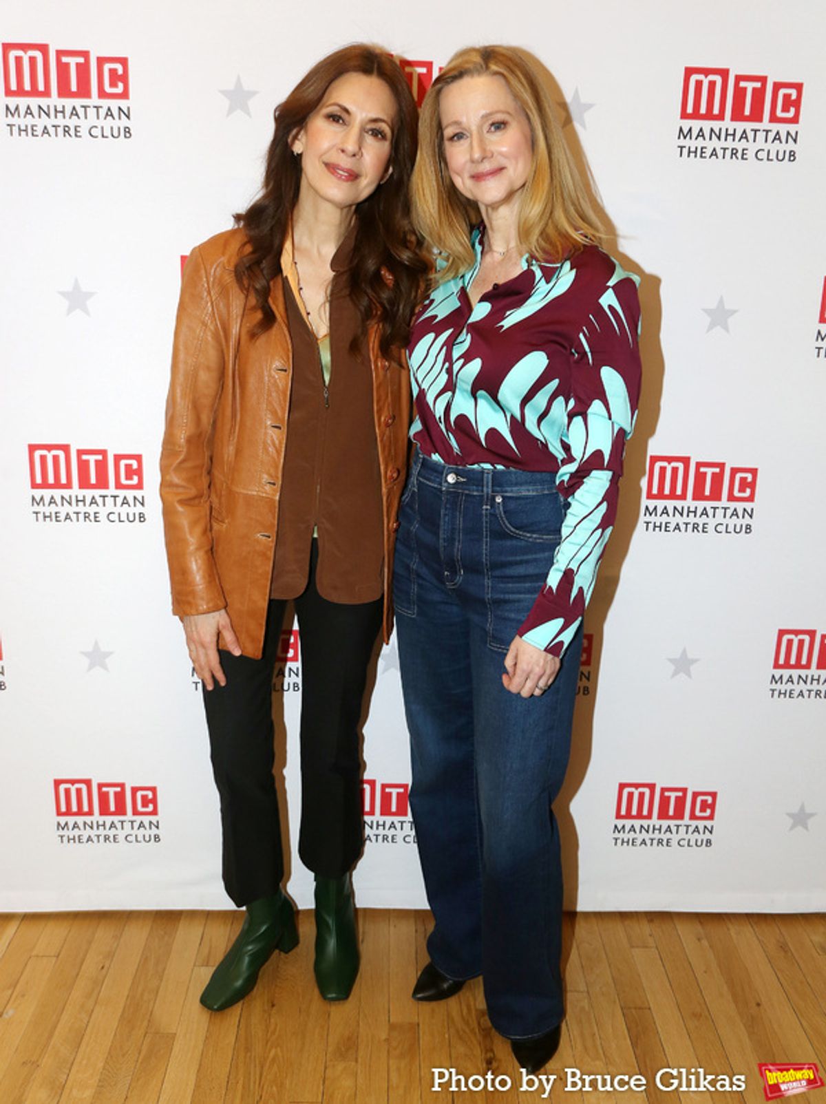 Jessica Hecht and Laura Linney  at 
