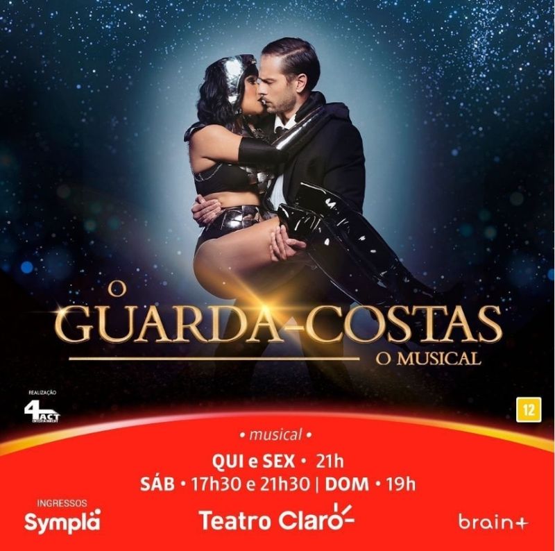 Popular Movie in the 1990s, Musical O GUARDA-COSTAS (Bodyguard) Opens in São Paulo  Image