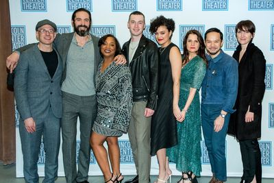 The cast with Keith Bunin and Tyne Rafaeli Photo