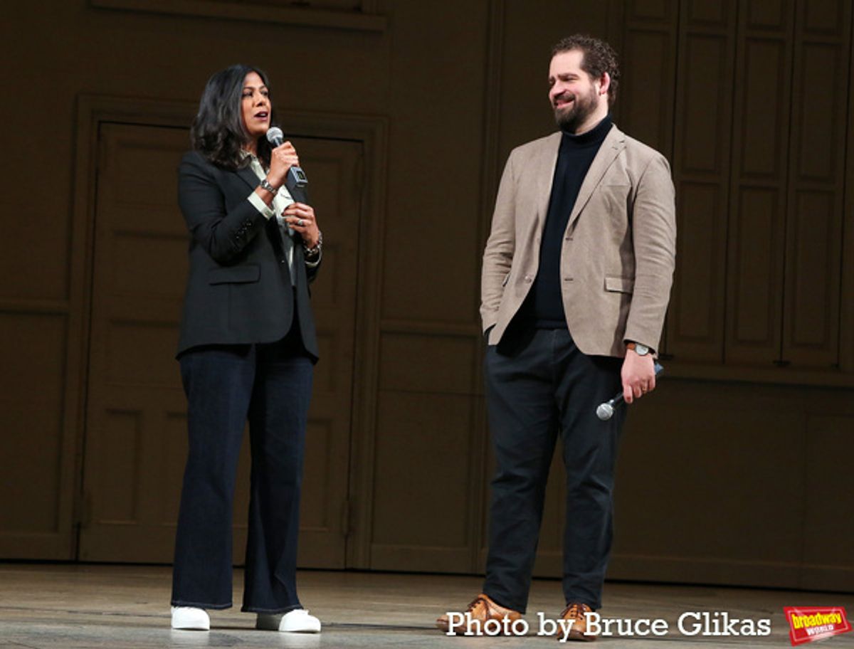 Playwright Lolita Chakrabarti and Director Max Webster at 
