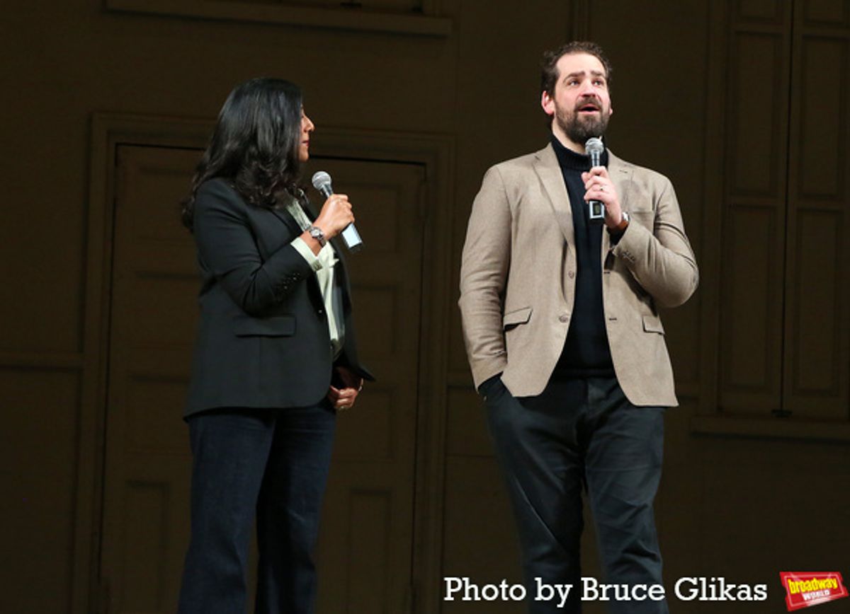 Playwright Lolita Chakrabarti and Director Max Webster at 