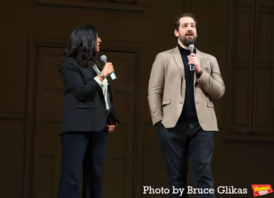Playwright Lolita Chakrabarti and Director Max Webster Photo