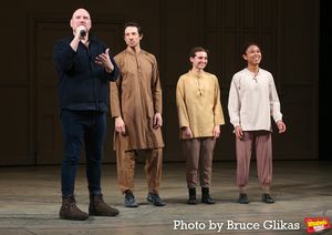 Co-Puppet Designer and Movement Director Finn Caldwell, Jonathan David Martin, Betsy  Photo