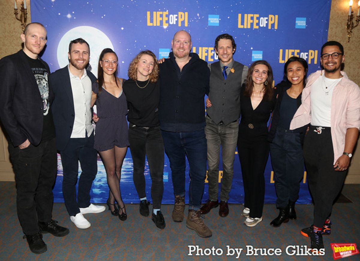 Rowan lan Seamus Magee, Andrew Wilson, Celia Mei Rubin, Scarlet Wilderink, Co-Puppet Designer and Movement Director Finn Caldwell, Jonathan David Martin, Betsy Rosen, Nikki Calonge and Fred Davis at 