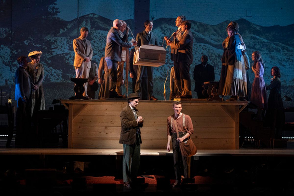 Jay Armstrong Johnson, Jake Pedersen and cast at 