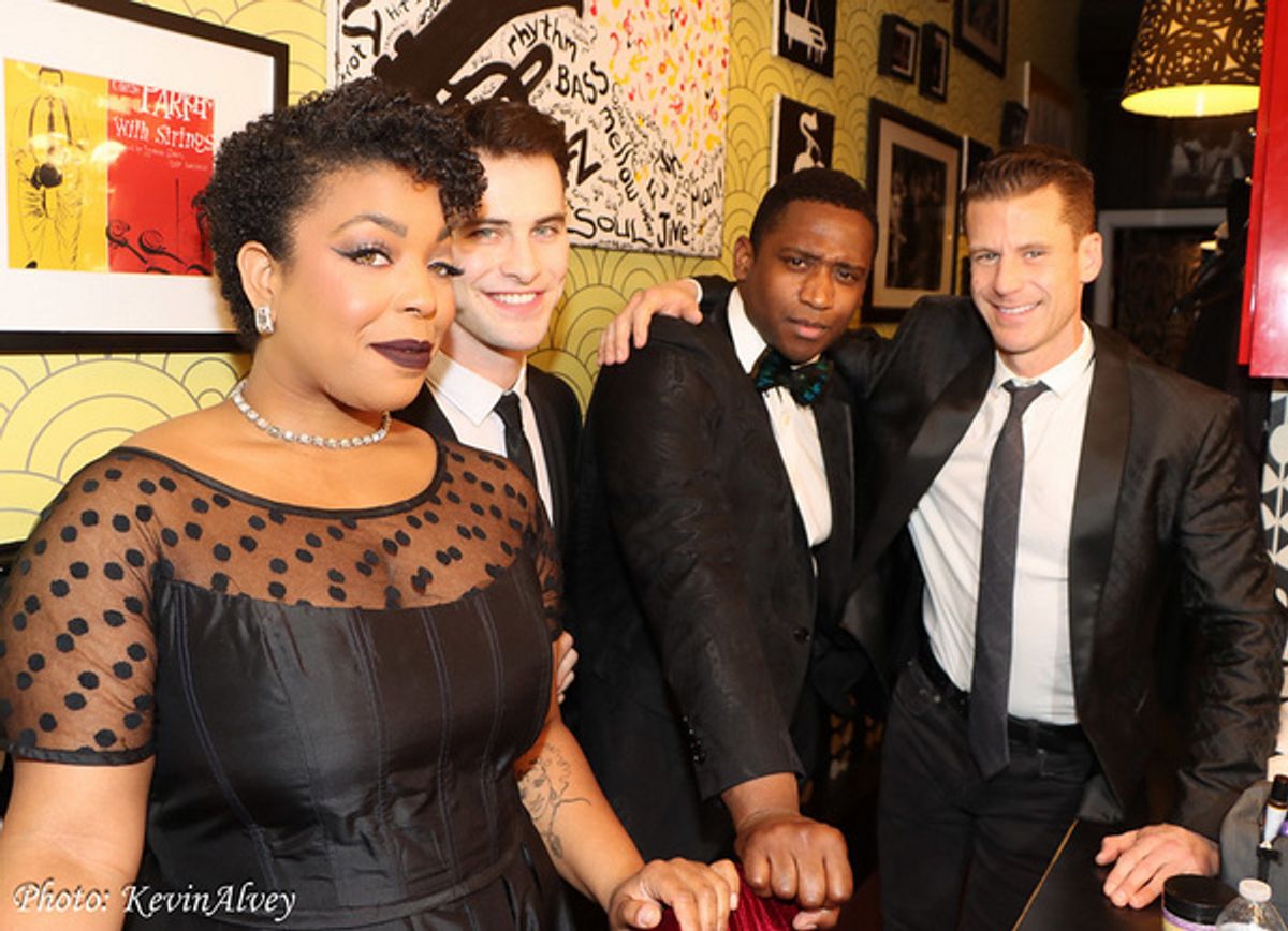 Kathryn Allison, Sam Gravitte, Jelani Remy, Luke Hawkins at 