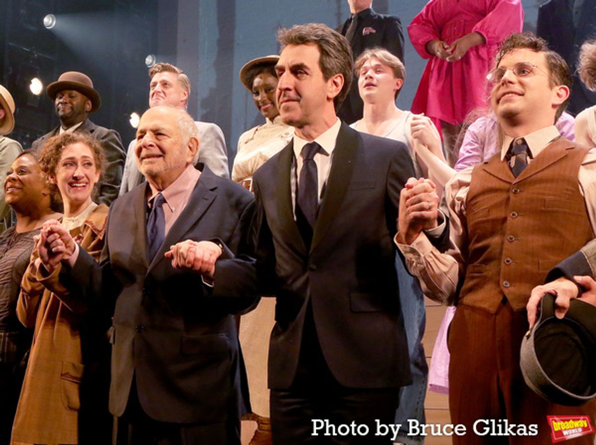 Micaela Diamond, Book Writer Alfred Uhry, Composer Jason Robert Brown and Ben Platt at 