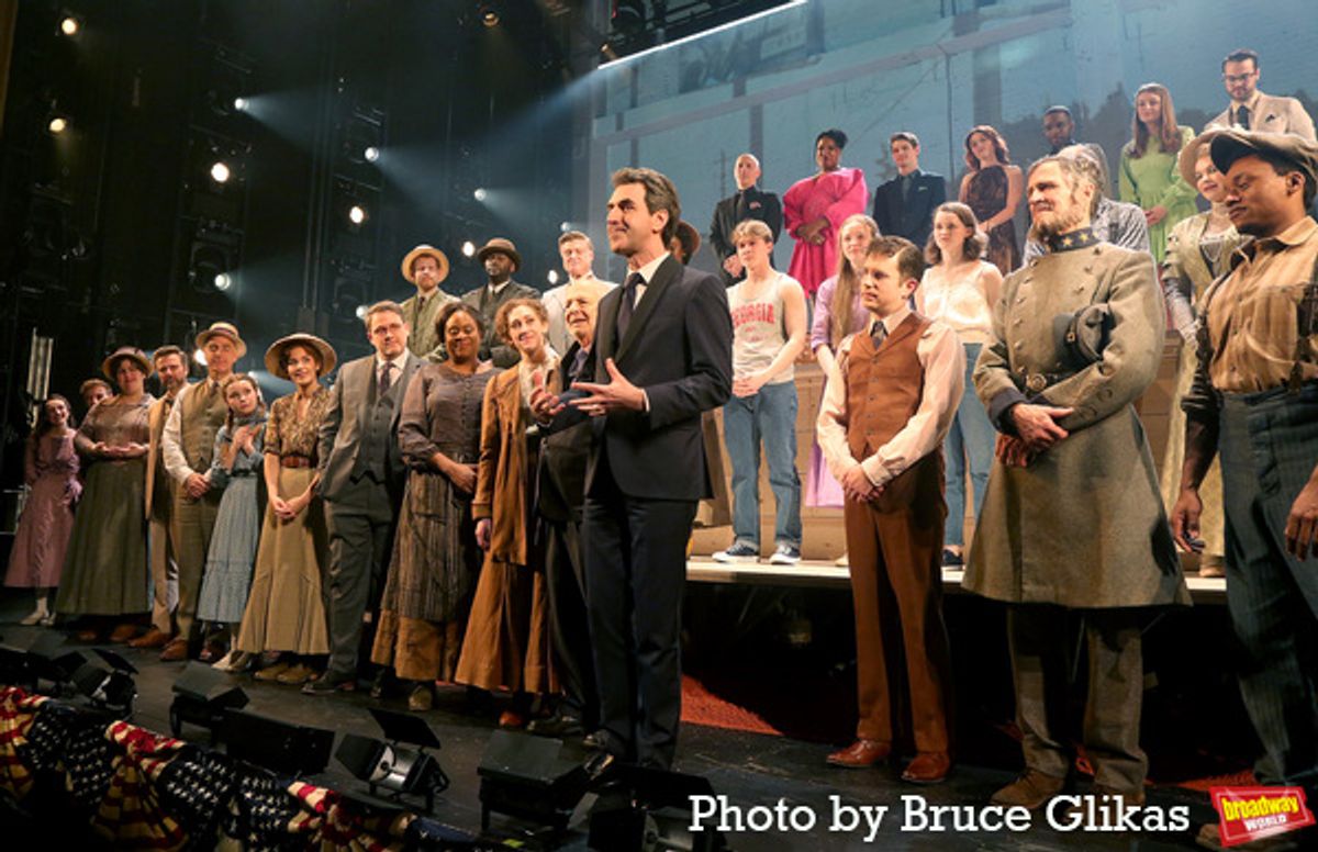 Composer Jason Robert Brown and the company of 'Parade'  at 