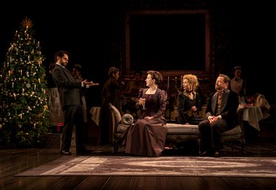 Brandon Uranowitz, Sarah Killough, Faye Castelow, Joshua Malina  Photo