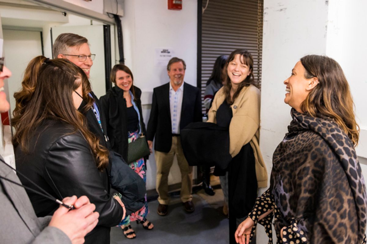 Alanis Morissette and the company of JAGGED LITTLE PILL at 