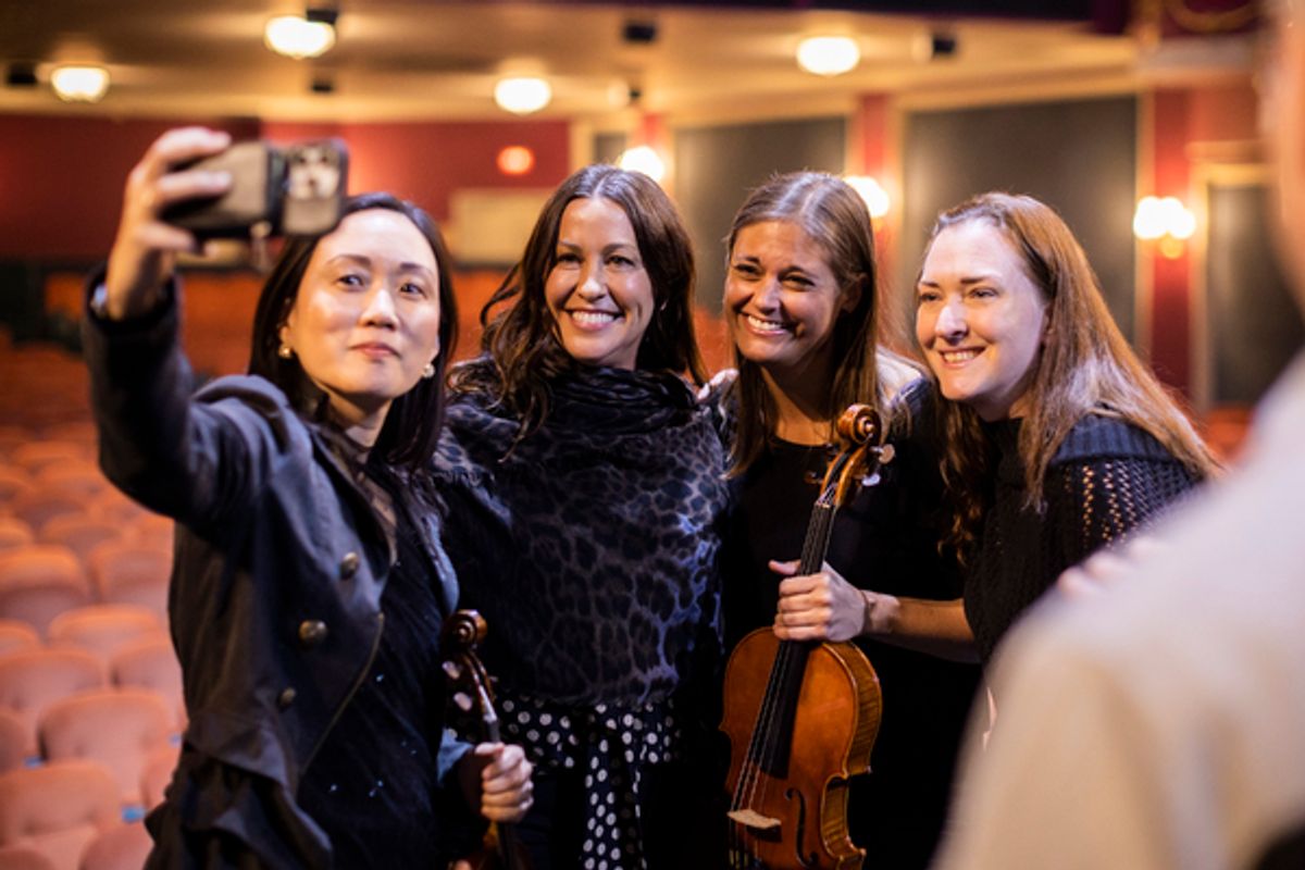 Alanis Morissette and the company of JAGGED LITTLE PILL  at 