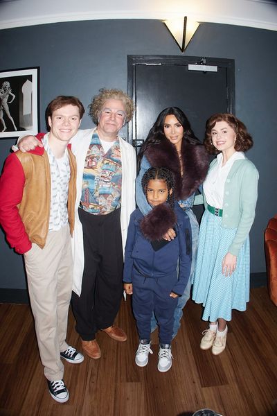 Ben Joyce, Roger Bart, Saint West, Kim Kardashian, and Amber Davies Photo
