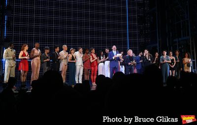 Producer Joey Parnes, Director/Choreographer Wayne Cilento and The Cast of "Dancin'" Photo