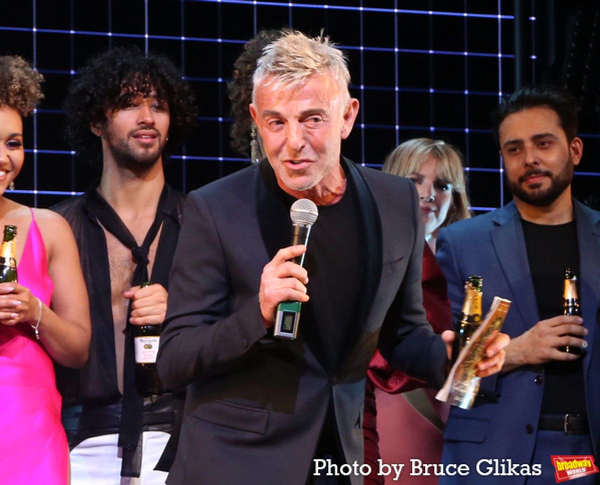 Director/Choreographer Wayne Cilento and The Cast of 'Dancin'' at 