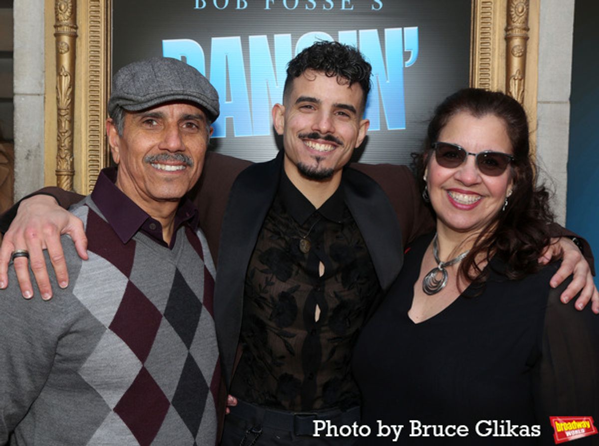 Jacob Guzman and his parents at 