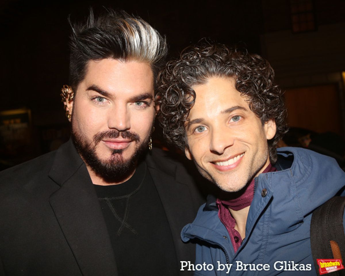 Adam Lambert and Peter John Chursin at 