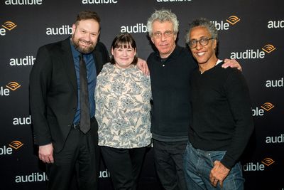 Mark Armstrong, Kate Navin, Eric Bogosian, and Andre Royo
 Photo