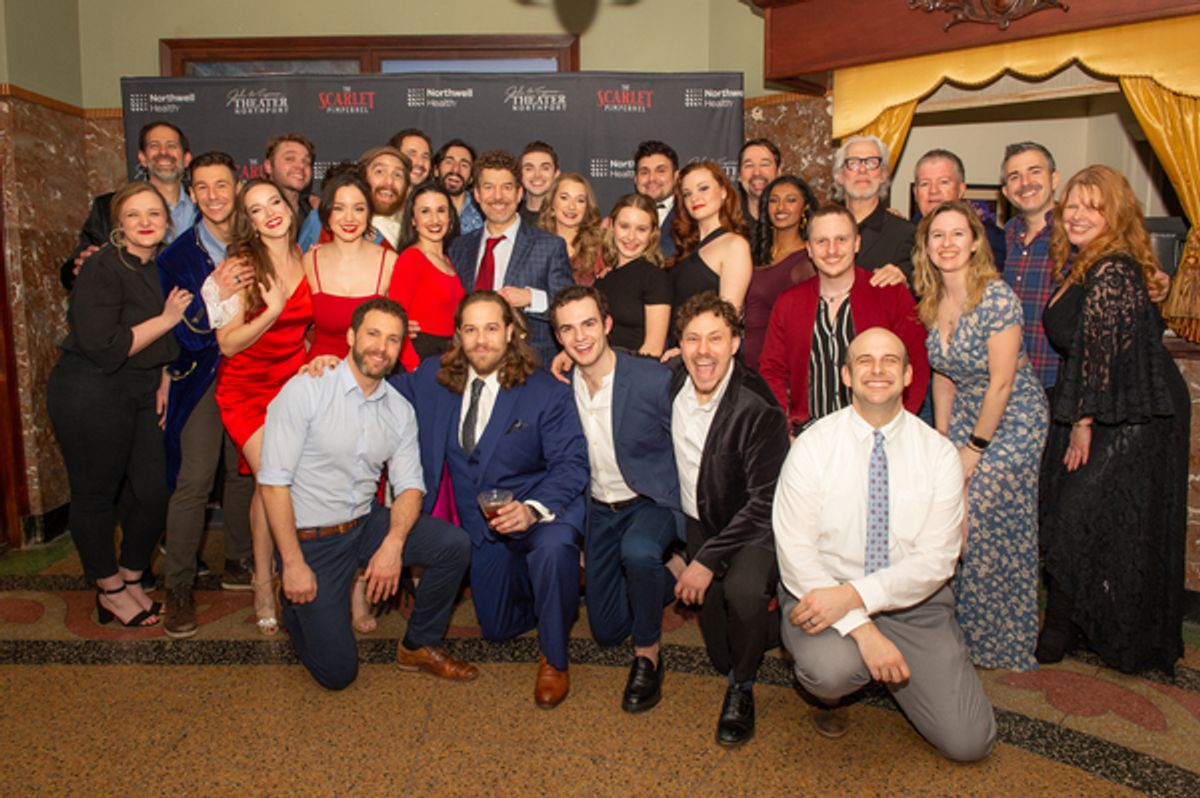The cast of The Scarlet Pimpernel with Terrence Mann