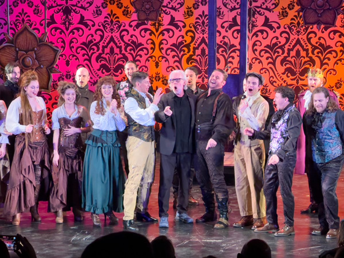 Terrence Mann joins the cast on stage