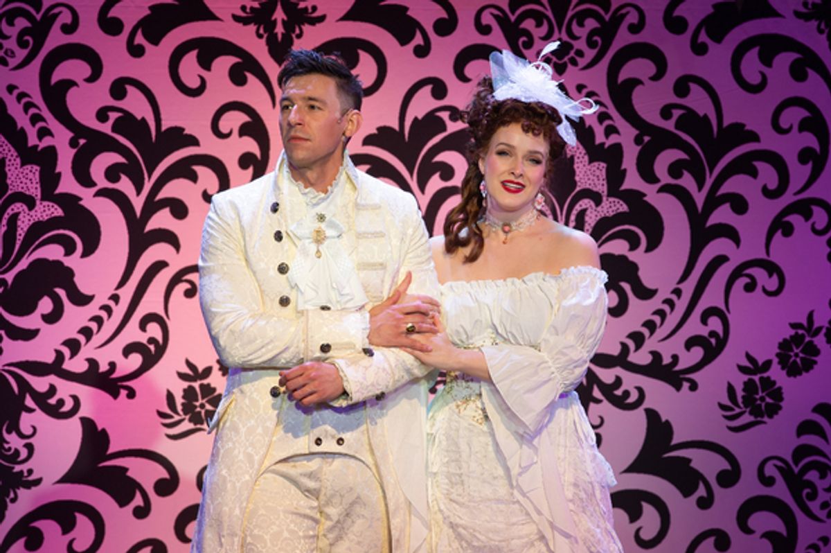 Christopher Behmke (Percy Blakeney/The Scarlet Pimpernel) and Arianne Davidow (Margeurite St. Just)