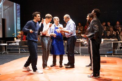 Luke Thompson, James Norton, Zubin Varla, Emilio Doorgasingh, Zach Wyatt, Omari Dougl Photo