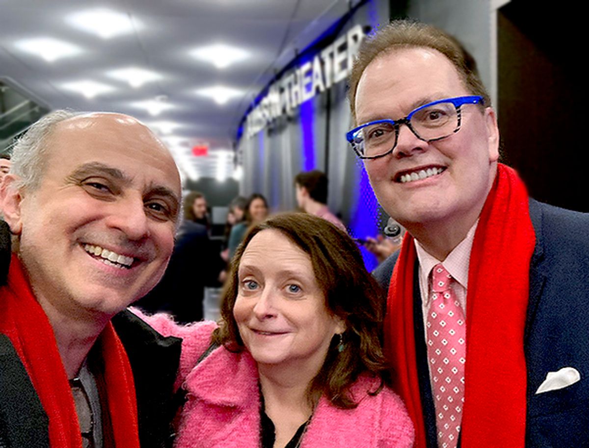 Stephen DeRosa; Rachel Dratch, and Artistic Director David Saint at 