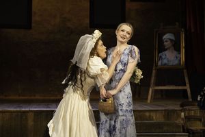 Charli Baptie (Mad Margaret) with Madeline Robinson (Rose Maybud)  (photo: Mark Senio Photo