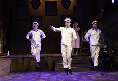 Edward Watchman (Harry), Kieran Parrott (Richard Dauntless) and Max Panks (Thomas)  ( Photo