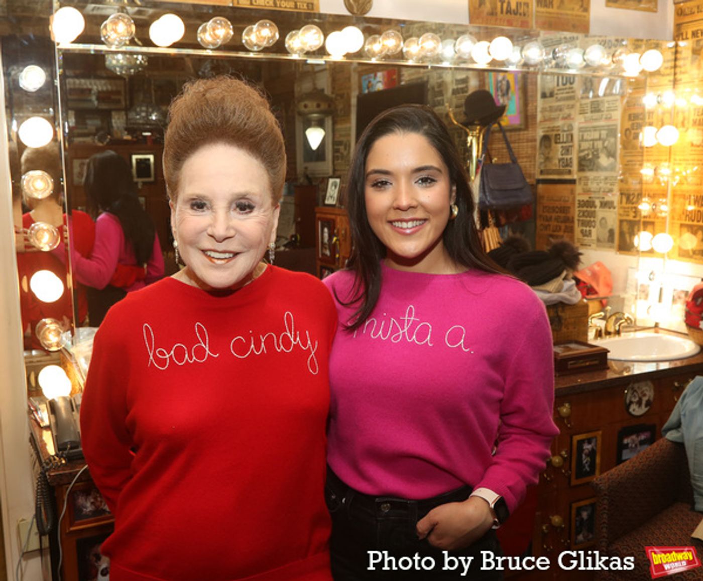 Photos: Linedy Genao Gifts Cindy Adams a BAD CINDERELLA 'Bad Cindy' Sweater  Image