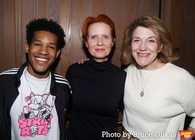 Justin Cooley, Cynthia Nixon and Victoria Clark Photo