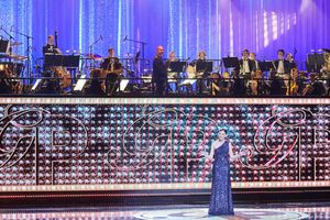 Sutton Foster and company in “Great Performances: Celebrating 50 Years of Broadway. Photo