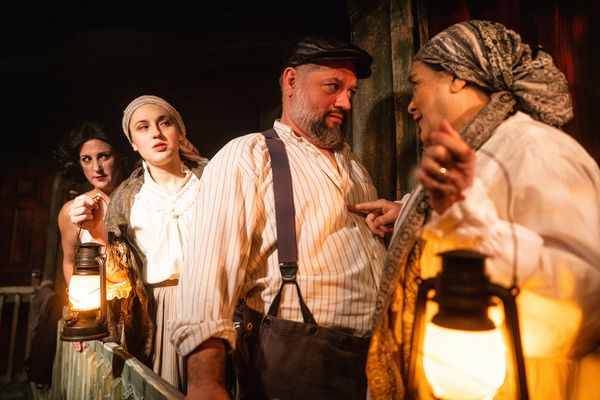 Kristin Collins, Kayla Adams, Todd Wojcik and Kathy Scambiatterra Photo