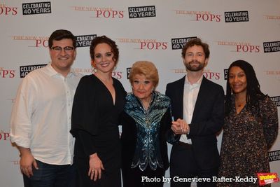 Melissa Errico, Marilyn Maye and representatives from The New York Times Arts and Lei Photo