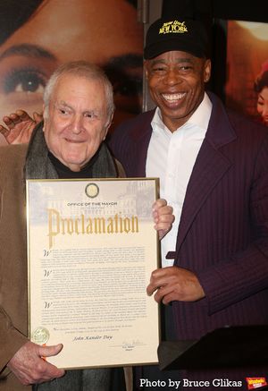 John Kander and Mayor Eric Adams of New York City  Photo