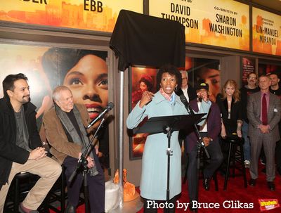 Lin-Manuel Miranda, John Kander, Sharon Washington, Mayor Eric Adams of New York City Photo