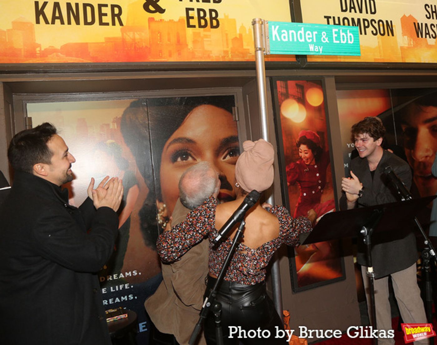 Photos: Go Inside the Unveiling of 'Kander & Ebb Way' in Honor of NEW YORK, NEW YORK's First Preview  Image