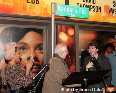 Anna Uzele, John Kander,  Colton Ryan and Sharon Washington Photo