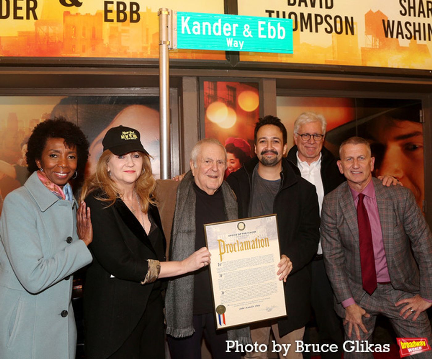Photos: Go Inside the Unveiling of 'Kander & Ebb Way' in Honor of NEW YORK, NEW YORK's First Preview  Image