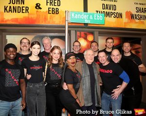 The Cast of "Chicago" and John Kander Photo
