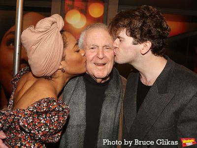 Anna Uzele, John Kander and Colton Ryan Photo