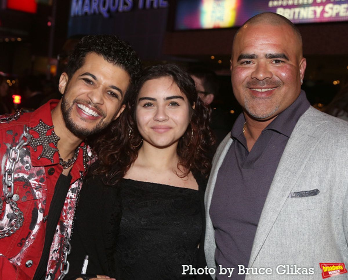 Jordan Fisher, Jadelyn Jackson and Christopher Jackson at 